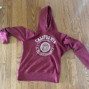 Vintage Red California Hoodie
